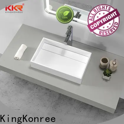KingKonree excellent top mount bathroom sink manufacturer for restaurant 1