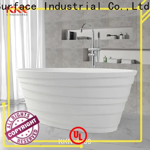 KingKonree white bathroom freestanding tub at discount for shower room 1