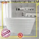 KingKonree white bathroom freestanding tub at discount for shower room 1