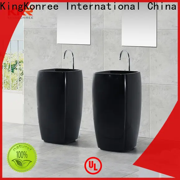 KingKonree pan shape basin stands for bathrooms design for hotel 1