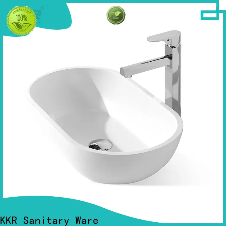 KingKonree white above counter sink bowl at discount for home1 1