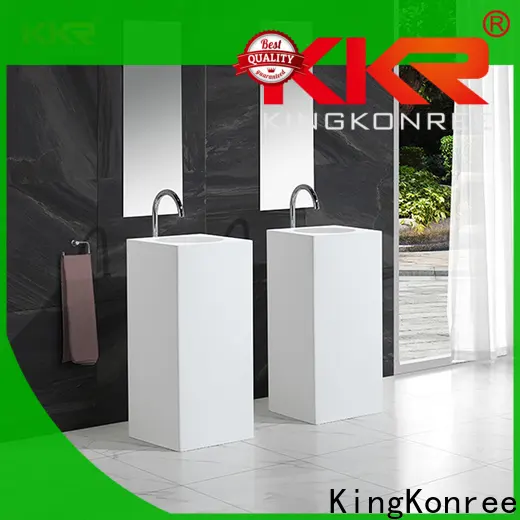 KingKonree freestanding pedestal sink manufacturer for motel1 1