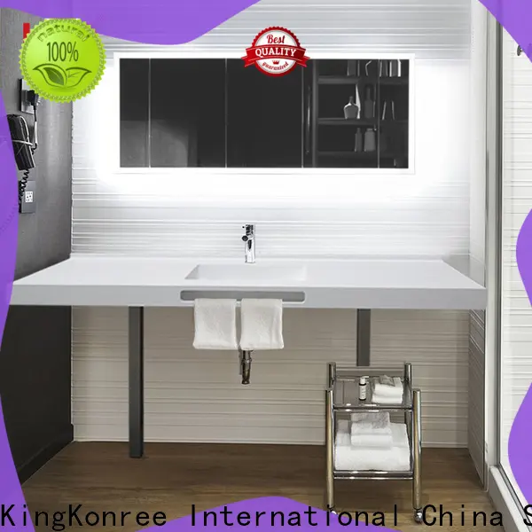 KingKonree artificial solid surface bathroom countertops supplier for bathroom 1