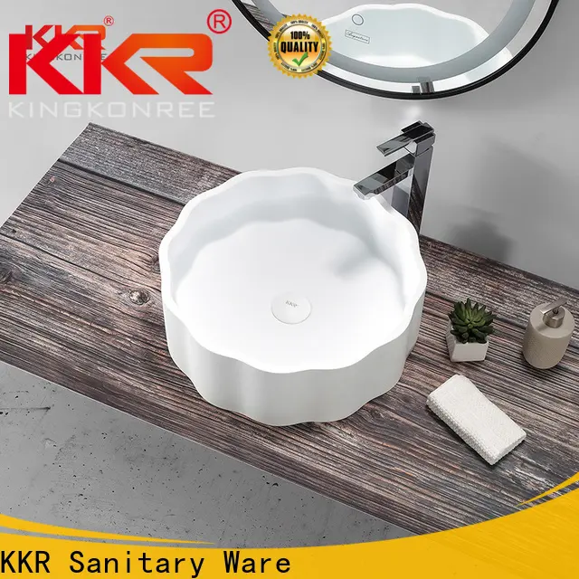 KingKonree marble table top wash basin design for hotel 1