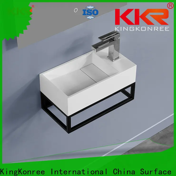 resin basin cabinet with mirror supplier for motel 1