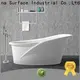 black freestanding soaking tub OEM for shower room 1