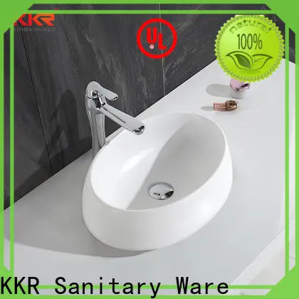 KingKonree top mount bathroom sink cheap sample for hotel 1
