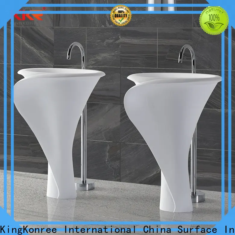 KingKonree stand alone bathroom sink customized for hotel1 1