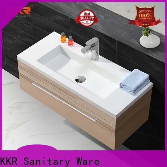 KingKonree resin freshware cabinet basin design for hotel 1