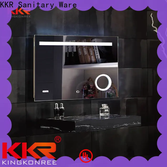 KingKonree acrylic large decorative mirrors customized design for bathroom 1