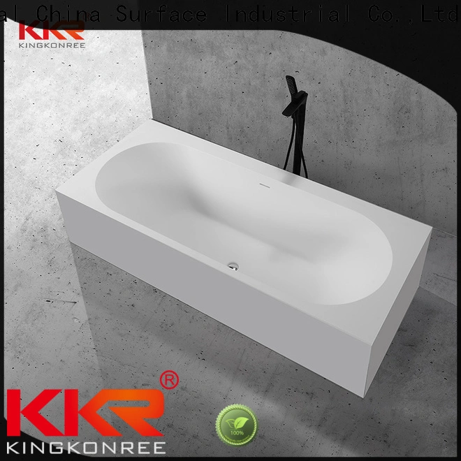 KingKonree black small freestanding soaking tub free design for shower room 1