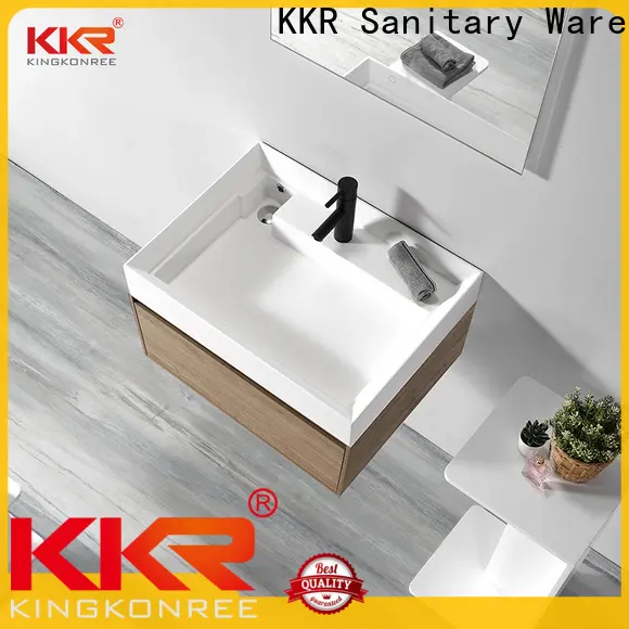 KingKonree elegant bathroom cabinet for countertop basin customized for bathroom 1