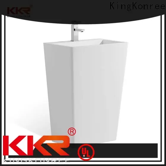 KingKonree artificial floor standing basin design for hotel 1