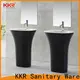 KingKonree resin stand alone bathroom sink factory price for motel 1