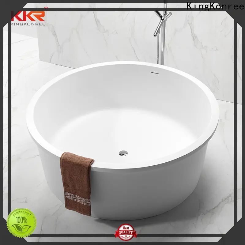 KingKonree black modern soaking tub OEM for shower room 1