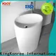 KingKonree solid free standing wash basin manufacturer for hotel 1