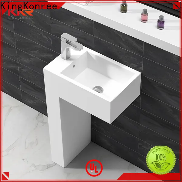 KingKonree gel stand alone bathroom sink design for hotel 1