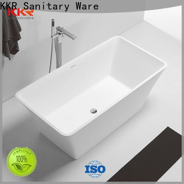 KingKonree reliable stone resin bathtub free design for family decoration 1