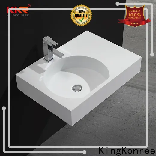 KingKonree storage solid surface wash basin manufacturer for family 1