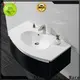 overflow solid surface wash basin top-brand for hotel 1