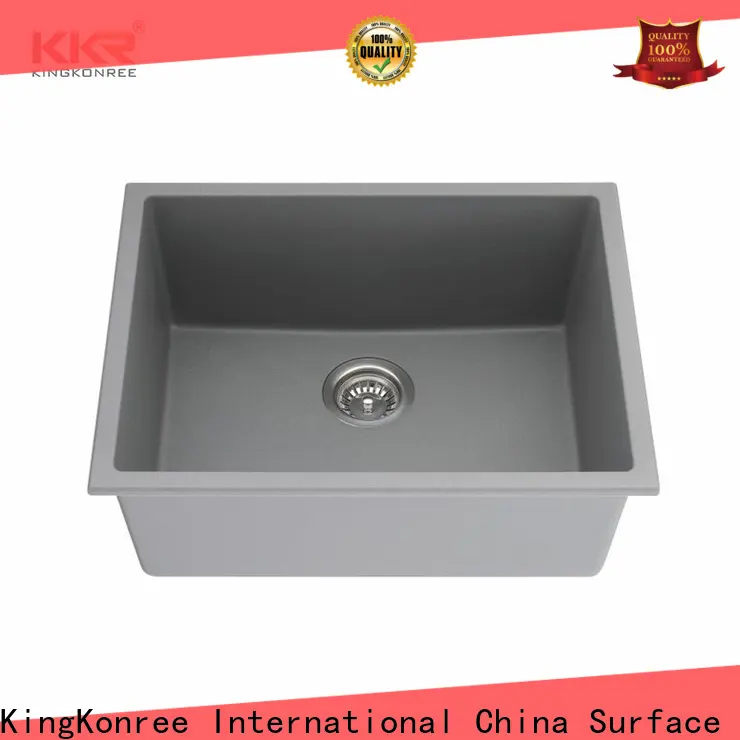 KingKonree black undermount sink manufacturer for hotel 1