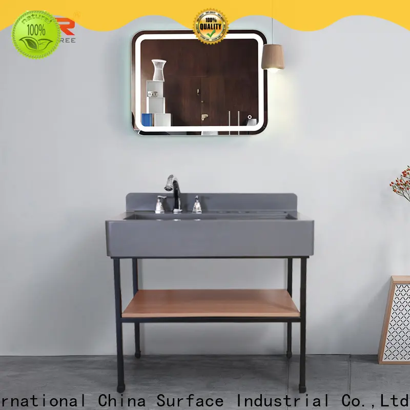 KingKonree wall acrylic countertops latest design for bathroom 1