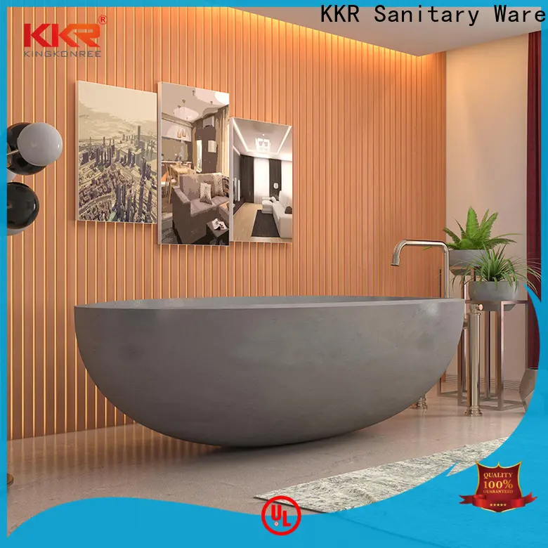 KingKonree white free standing soaking tubs free design for shower room 1