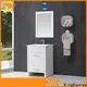 Kingkonree Smooth Vertical Culture Marble White Shower Wall Panel Shower Surround Tubs KKR-CMW25 1