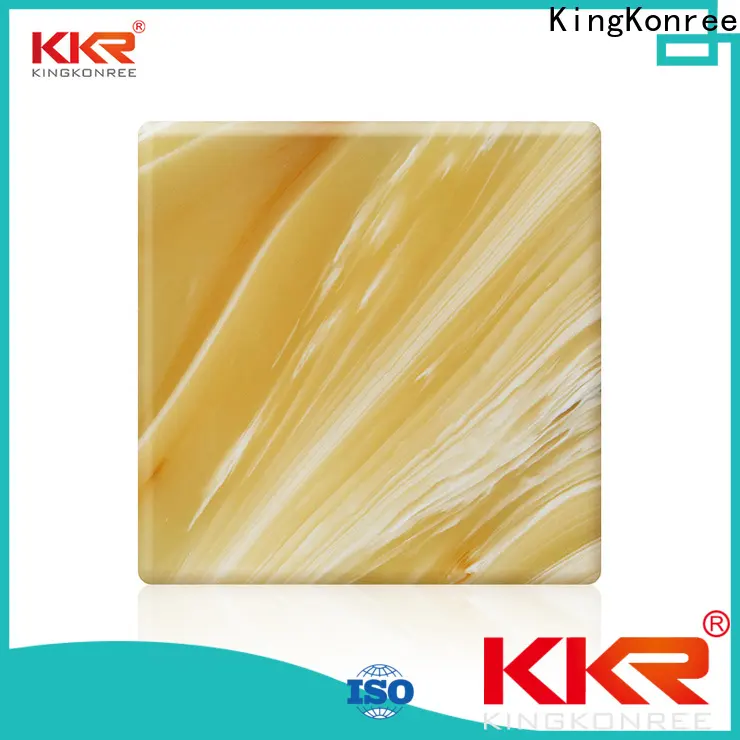 KingKonree solid surface sheets under-mount for hotel 1