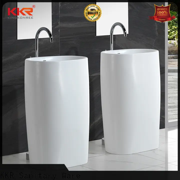 KingKonree pedestal sink customized for hotel 1