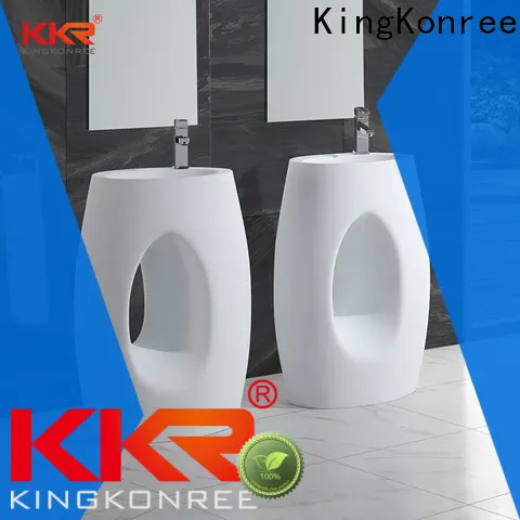 KingKonree thin freestanding basin manufacturer for motel 1