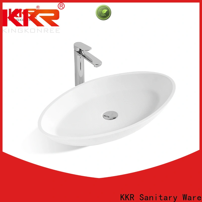 KingKonree marble small countertop basin customized for home 1