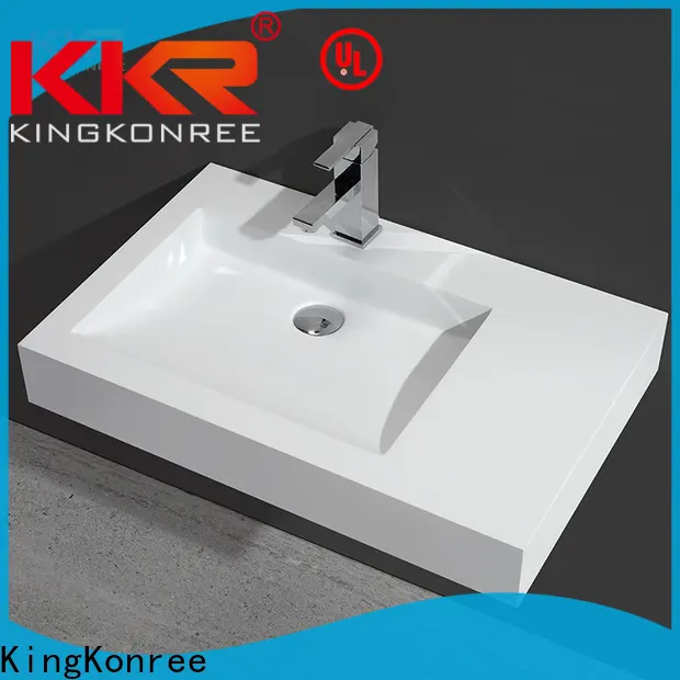KingKonree double wall mount sink customized for bathroom 1
