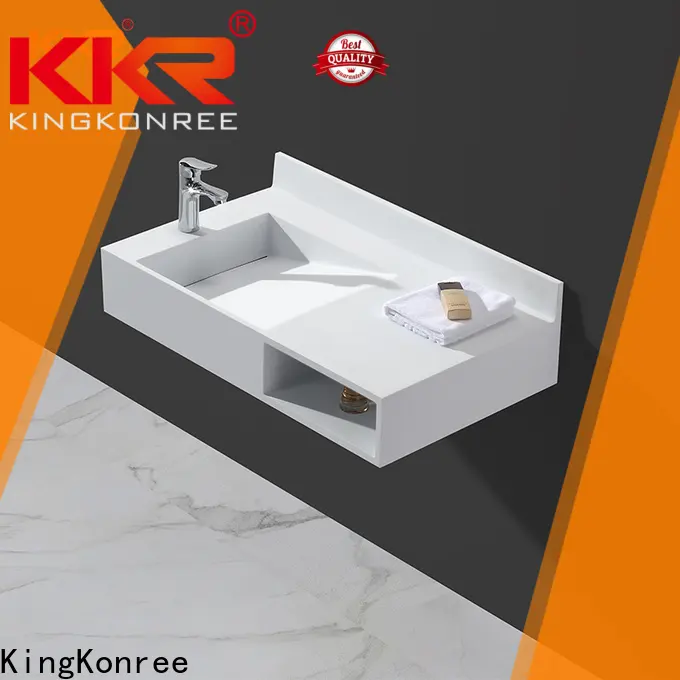 KingKonree fashion wall mount bath sink sink for hotel 1