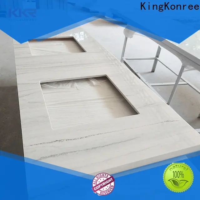 KingKonree white quartz bathroom countertops manufacturer for bathroom 1