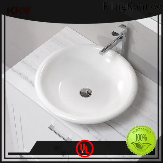 KingKonree standard top mount bathroom sink supplier for hotel 1