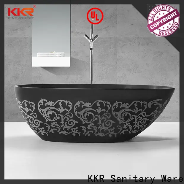 bulk production resin stone bathtub supplier for family decoration 1
