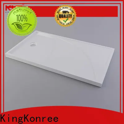 KingKonree white narrow shower tray at -discount for bathroom 1