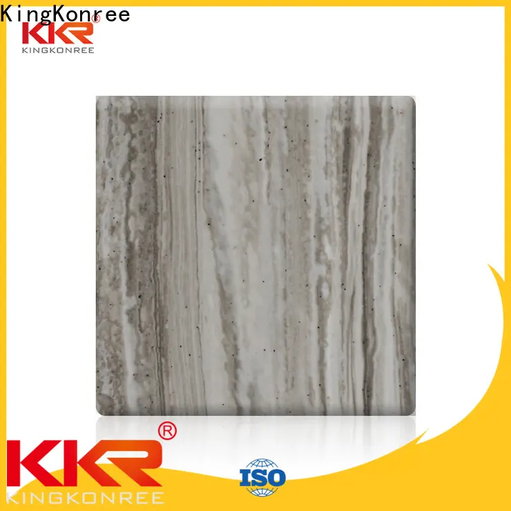KingKonree white acrylic solid surface sheet supplier for indoors 1