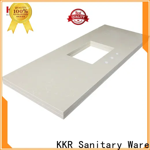 KingKonree modern marble top bathroom vanity latest design for motel 1