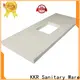 KingKonree modern marble top bathroom vanity latest design for motel 1