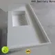 KingKonree marble marble top bathroom vanity latest design for hotel 1