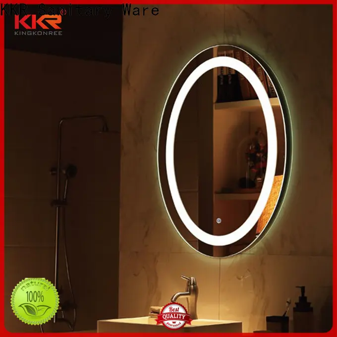 KingKonree led make up mirror customized design for hotel 1