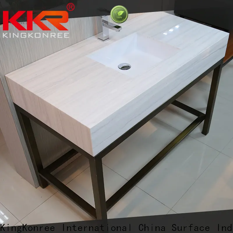 KingKonree soild quartz bathroom vanity manufacturer for home 1