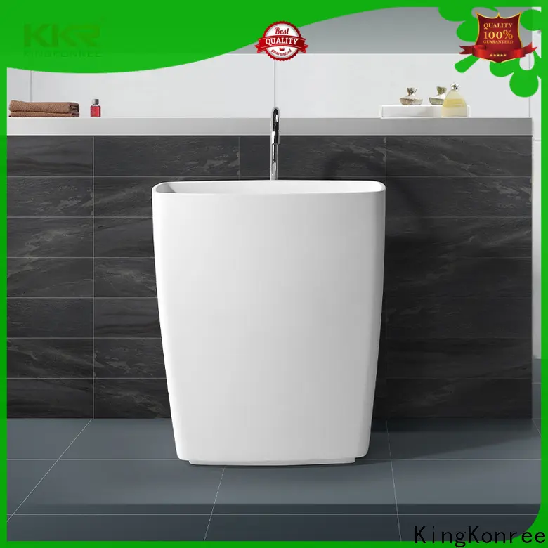thin freestanding pedestal sink supplier for home 1