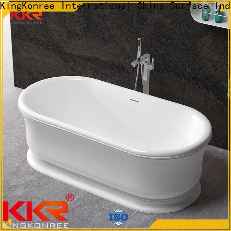 KingKonree resin stone bathtub custom for bathroom1 1