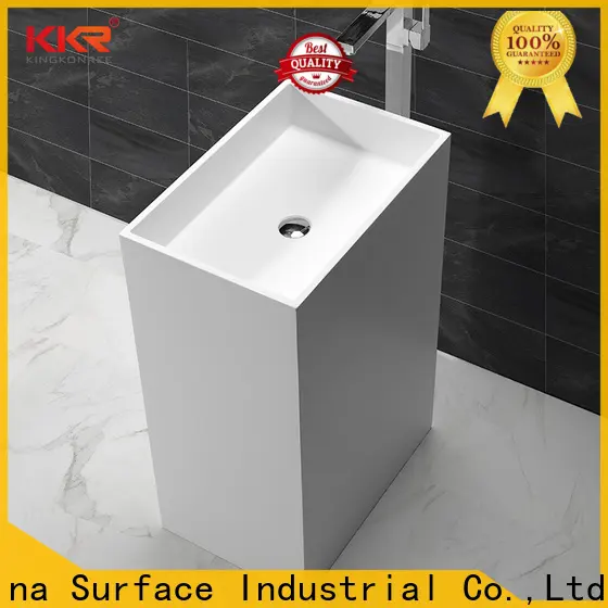 KingKonree black bathroom sink stand customized for hotel 1