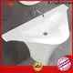 KingKonree rectangle pedestal sink factory price for motel 1
