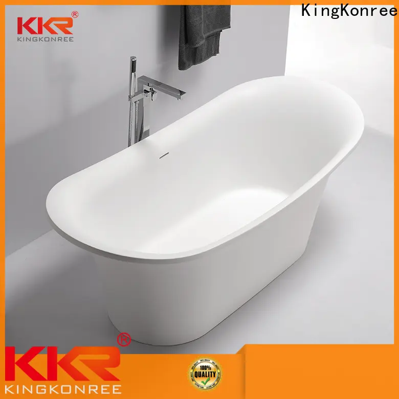 white solid surface bathtub custom for family decoration 1