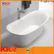 white solid surface bathtub custom for family decoration 1